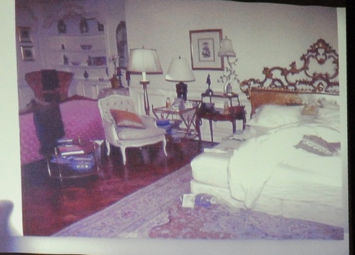 De slaapkamer van Michael Jackson waar hij stierf. EPA