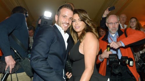Sabia met Rafael van der Vaart. EPA