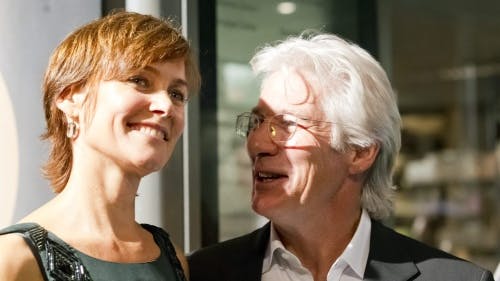 Richard en Carey een jaar geleden. EPA