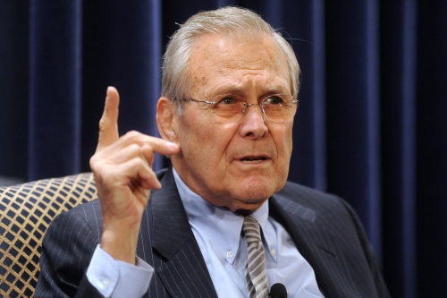Donald Rumsfeld. EPA