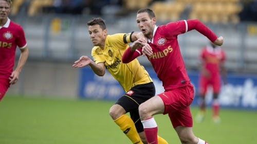Mark-Jan Fledderus (in het geel). ANP