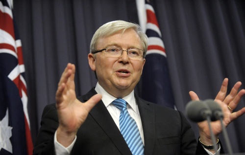 Kevin Rudd. EPA