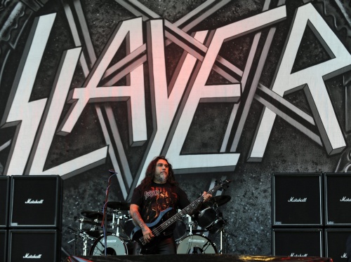 Archiefbeeld van Slayer-zanger en -bassist Tom Araya. EPA
