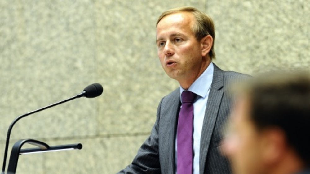 Fractievoorzitter in de Tweede Kamer Kees van Staaij van de SGP. ANP