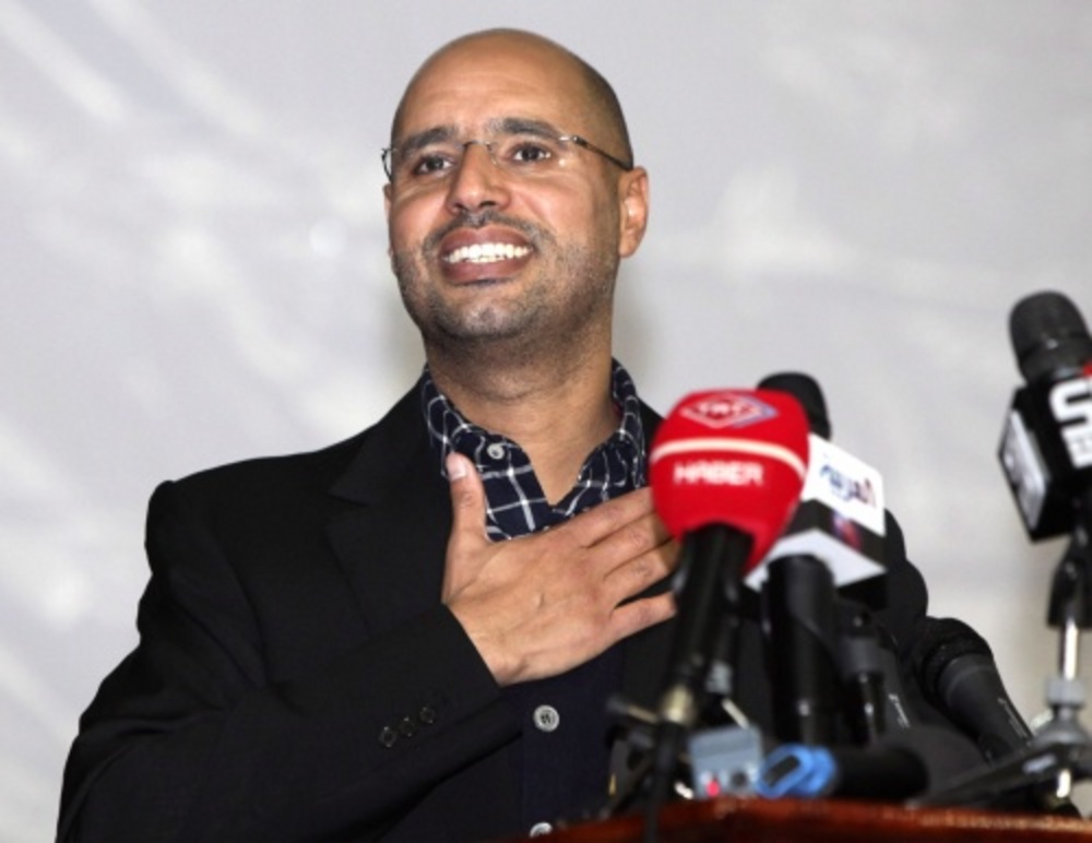 Saif al-Islam Gaddafi op archiefbeeld. EPA