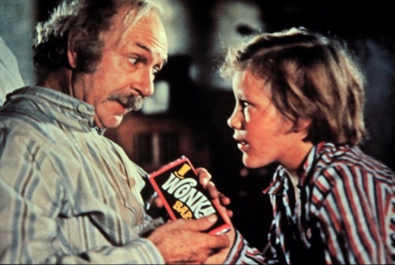 Scene uit de jeugdfilm Willy Wonka & the Chocolate Factory uit 1971. ANP Kippa