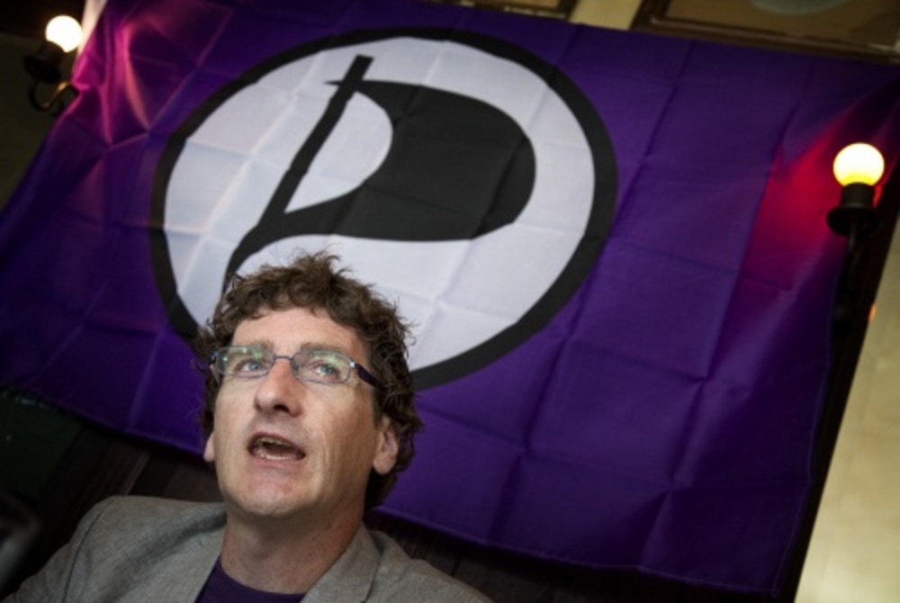  Lijsttrekker Dirk Poot van de Piratenpartij. ANP