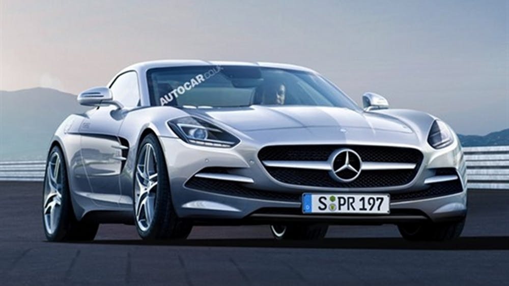 Computerschets nieuwe Mercedes AMG