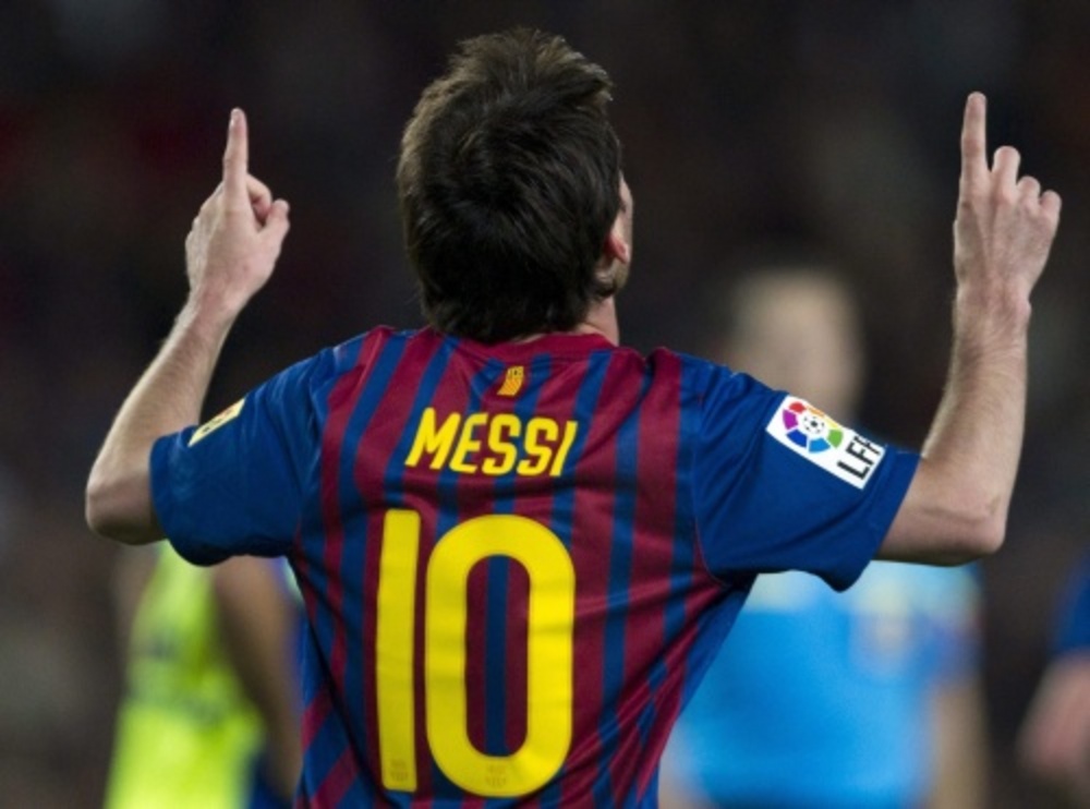 Lionel Messi was weer belangrijk voor Barcelona (archieffoto, 10 april 2012). EPA