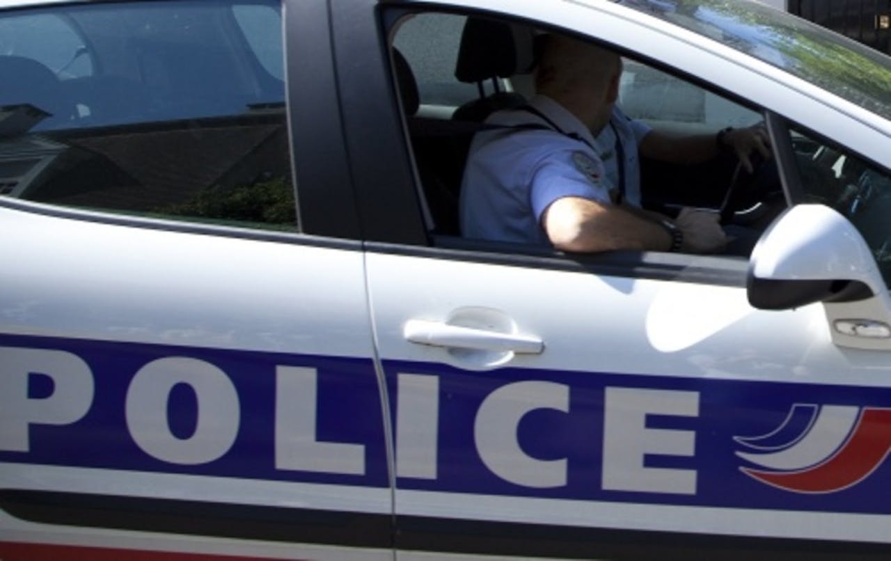 Archiefbeeld van een Franse politiewagen. EPA