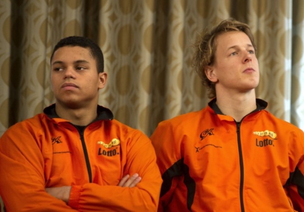 Jeffrey Wammes en Epke Zonderland. ANP