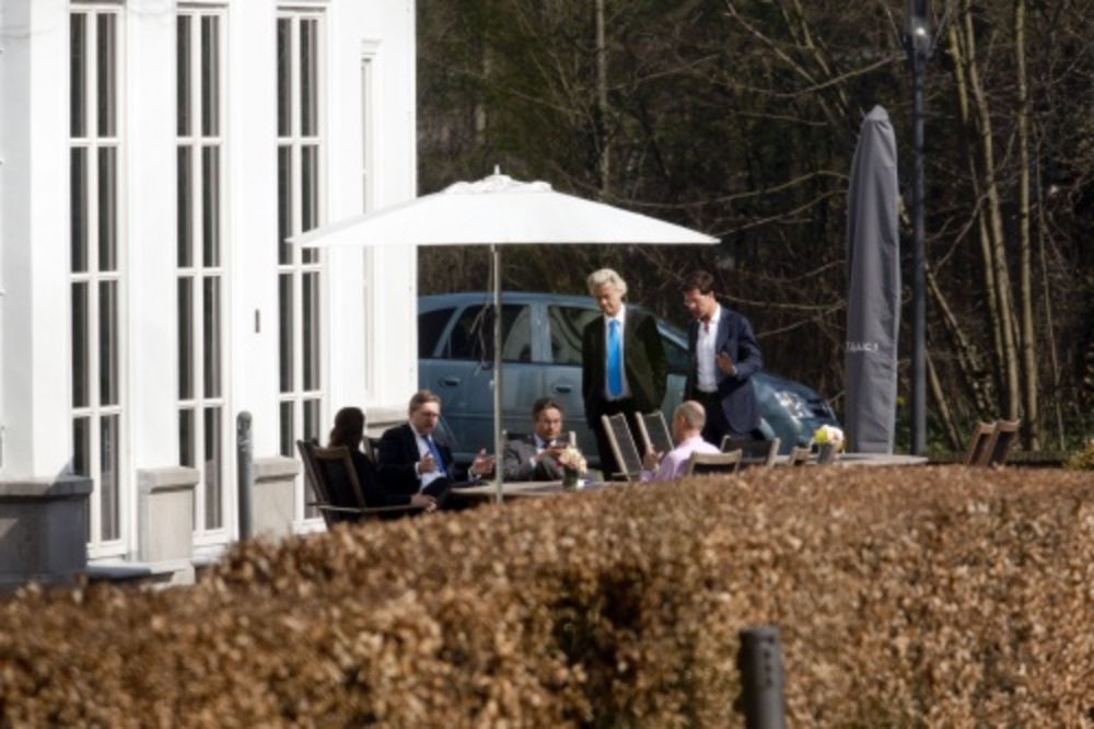Archiefbeeld van de onderhandelingen. ANP