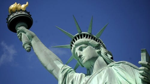 Het Vrijheidsbeeld in New York. EPA
