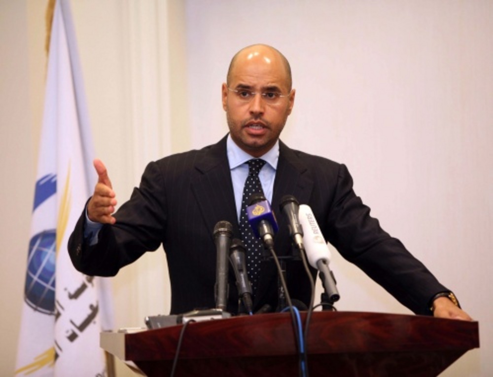 Saif al-Islam Kaddafi in 2010. EPA