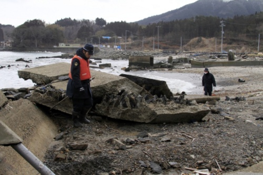 Ravage na de tsunami in Japan. EPA