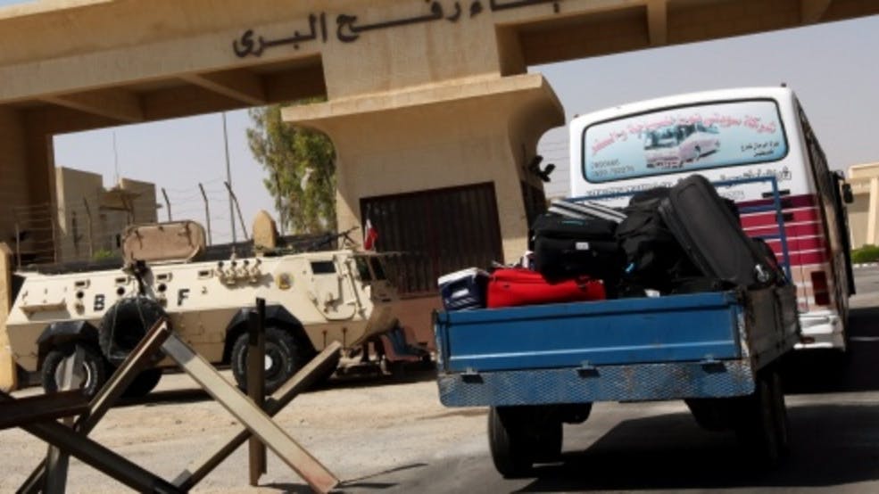 De grensovergang in Rafah. EPA