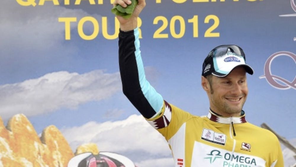 Tom Boonen bij eerdere overwinning in Qatar. EPA