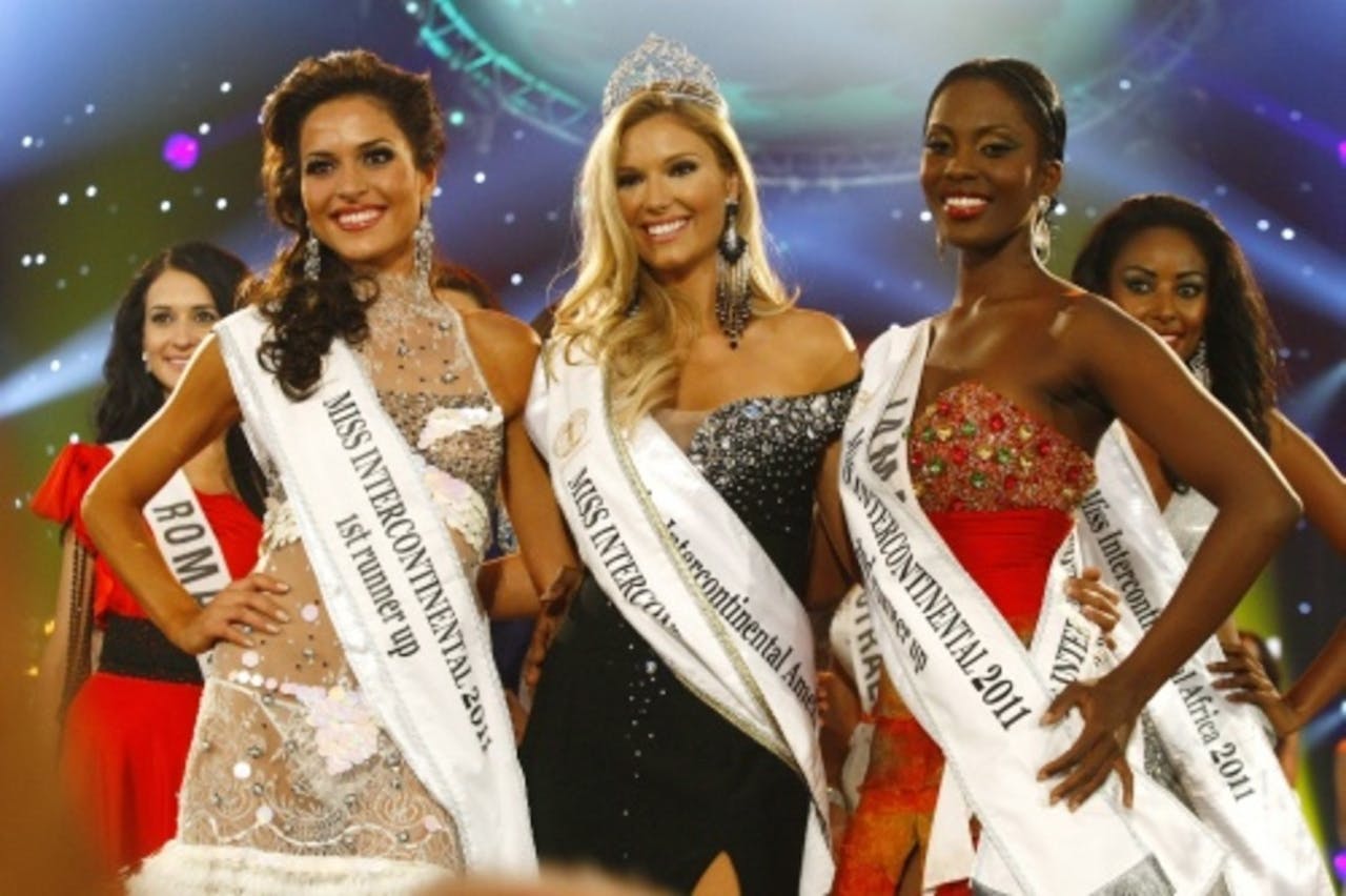 Finalisten van de Miss Universe-verkiezing 2011. EPA