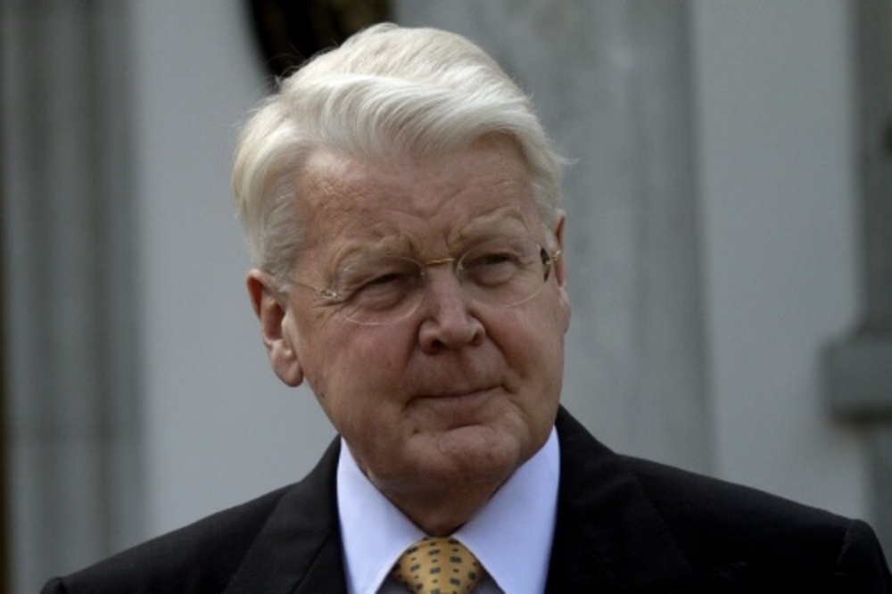 De IJslandse president Ólafur Ragnar GrÃmsson (EPA)