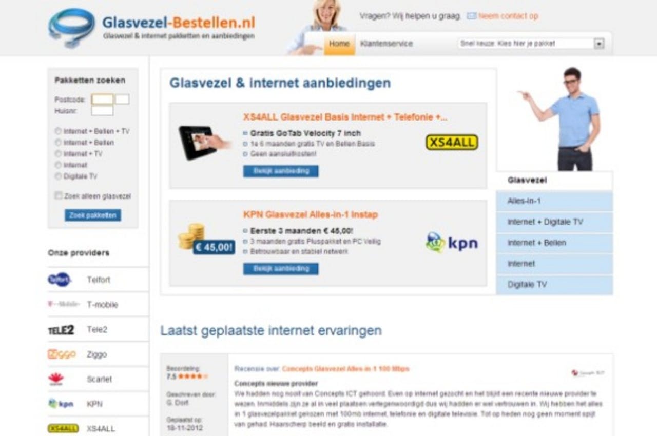 Glasvezel-bestellen.nl vergelijkt aanbieders van glasvezelproducten BNR Nieuwsradio