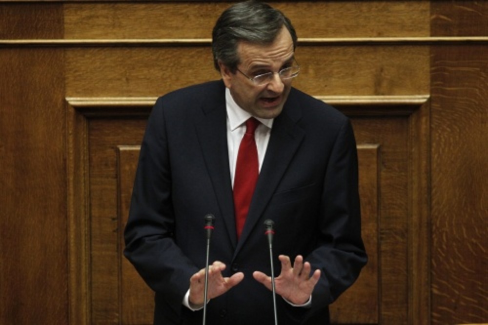 De Griekse premier Antonis Samaras.EPA