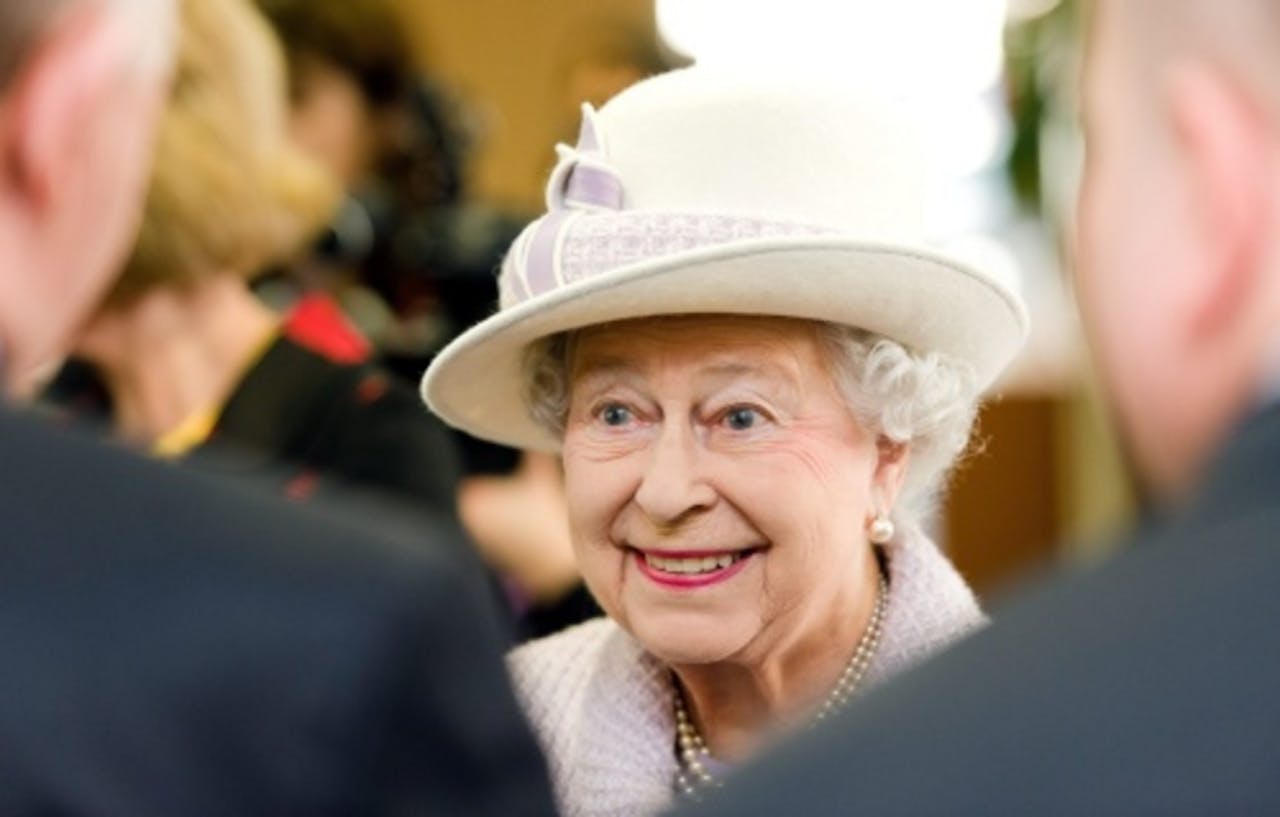 Archiefbeeld van de Britse koningin Elizabeth II. EPA