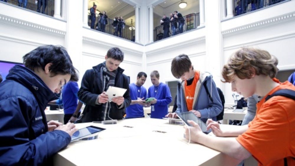 De nieuwe Apple-store in Amsterdam. ANP