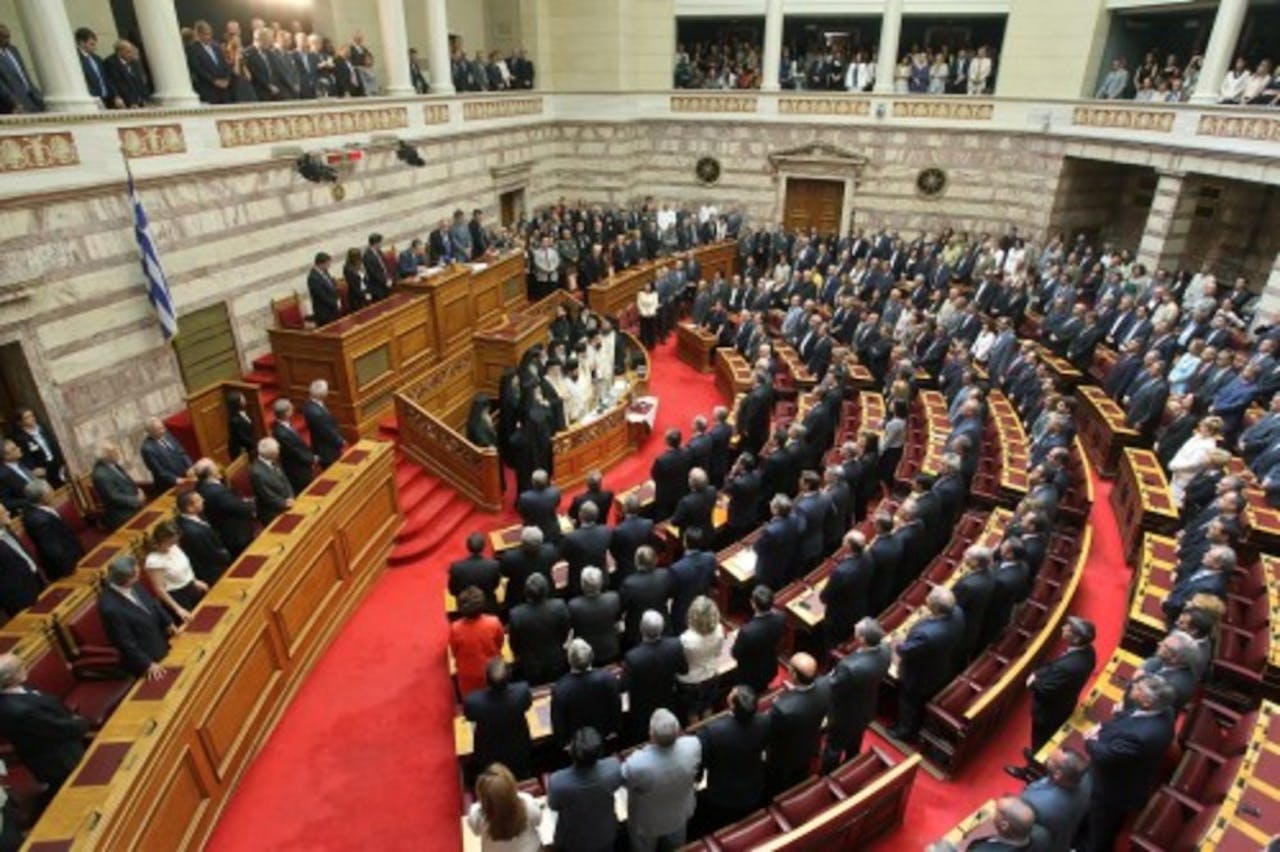Het Griekse parlement. EPA