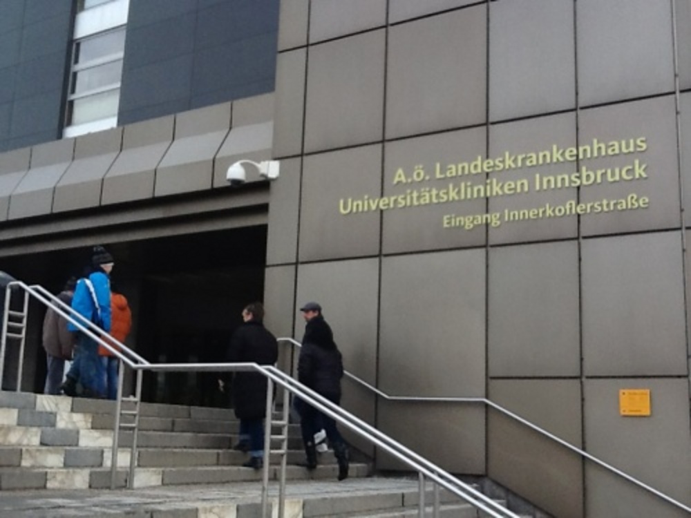 Het ziekenhuis in Innsbruck. ANP