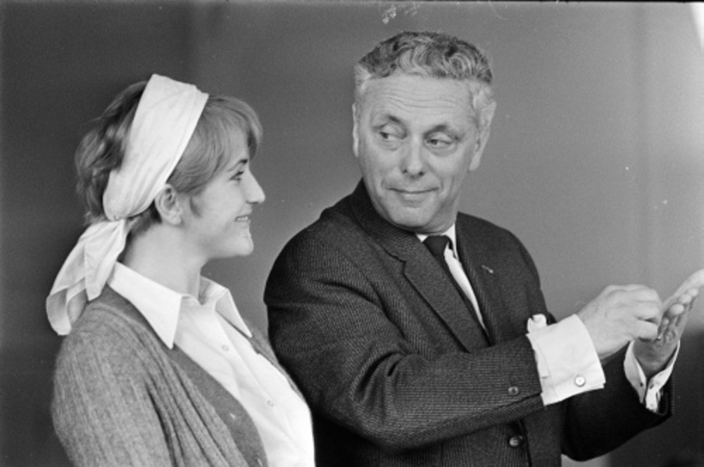 Wim Hoddes samen met Jasperina de Jong. ANP