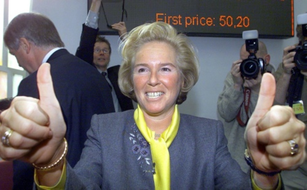 (Archieffoto uit 2000, Nina Brink, oprichtster van World Online). ANP