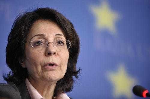 Europees Commissaris Maria Damanaki (Visserij). EPA