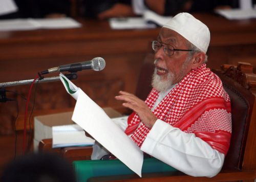 Abu Bakar Bashir. EPA