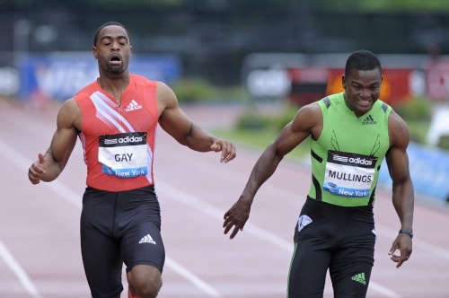 Steve Mullings (R) in juni van dit jaar. EPA
