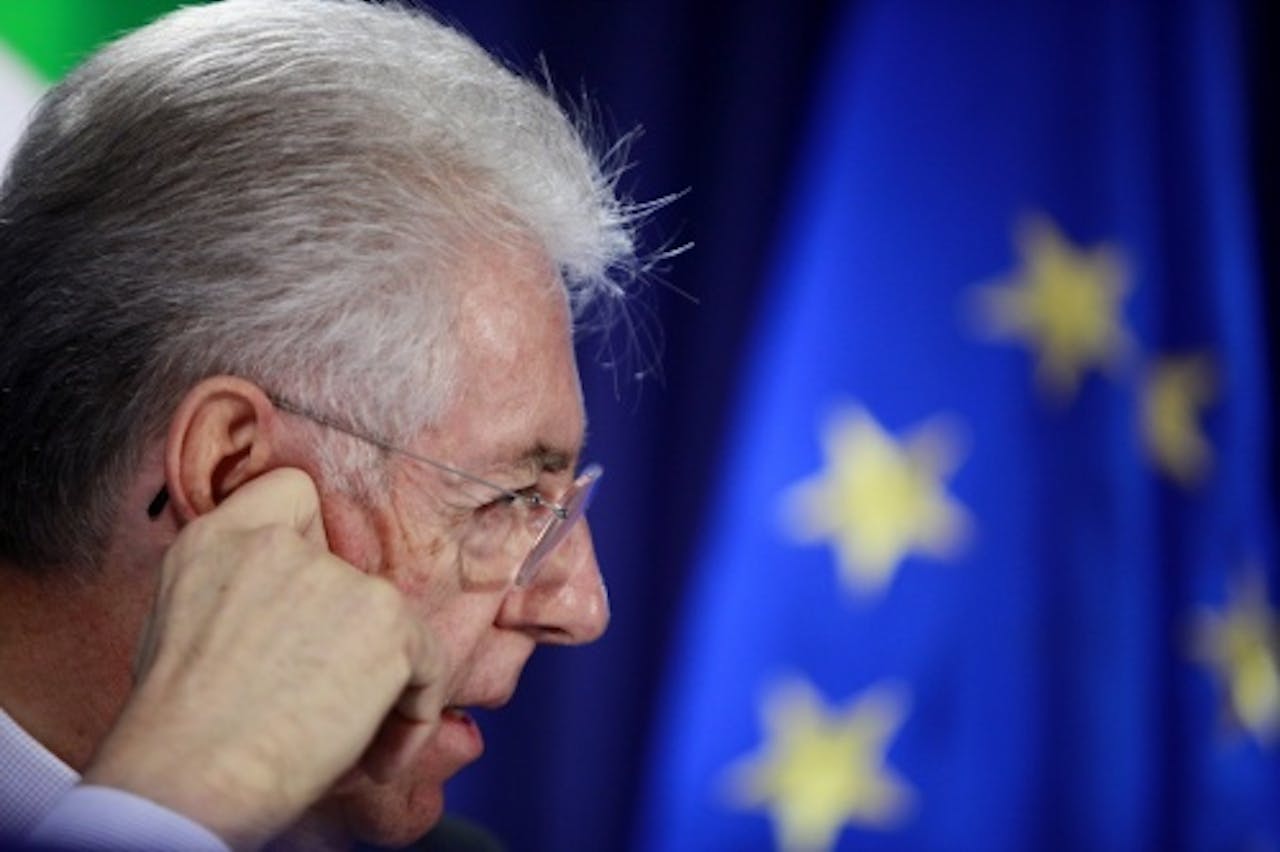 De Italiaanse premier Mario Monti. EPA