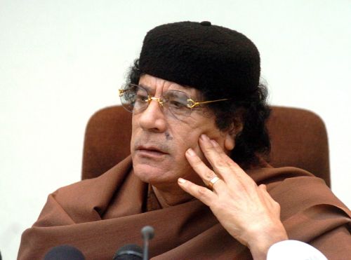 De Libische leider Muammar Kaddafi. EPA