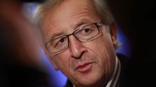 De voorzitter van de groep van ministers van Financiën van de eurolanden, Jean-Claude Juncker. EPA