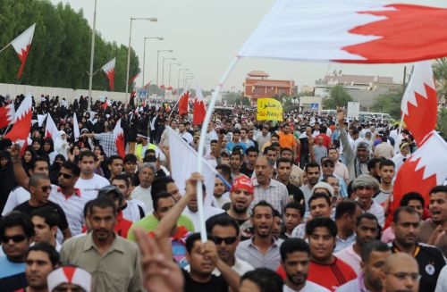 Bahreinse demonstranten. EPA