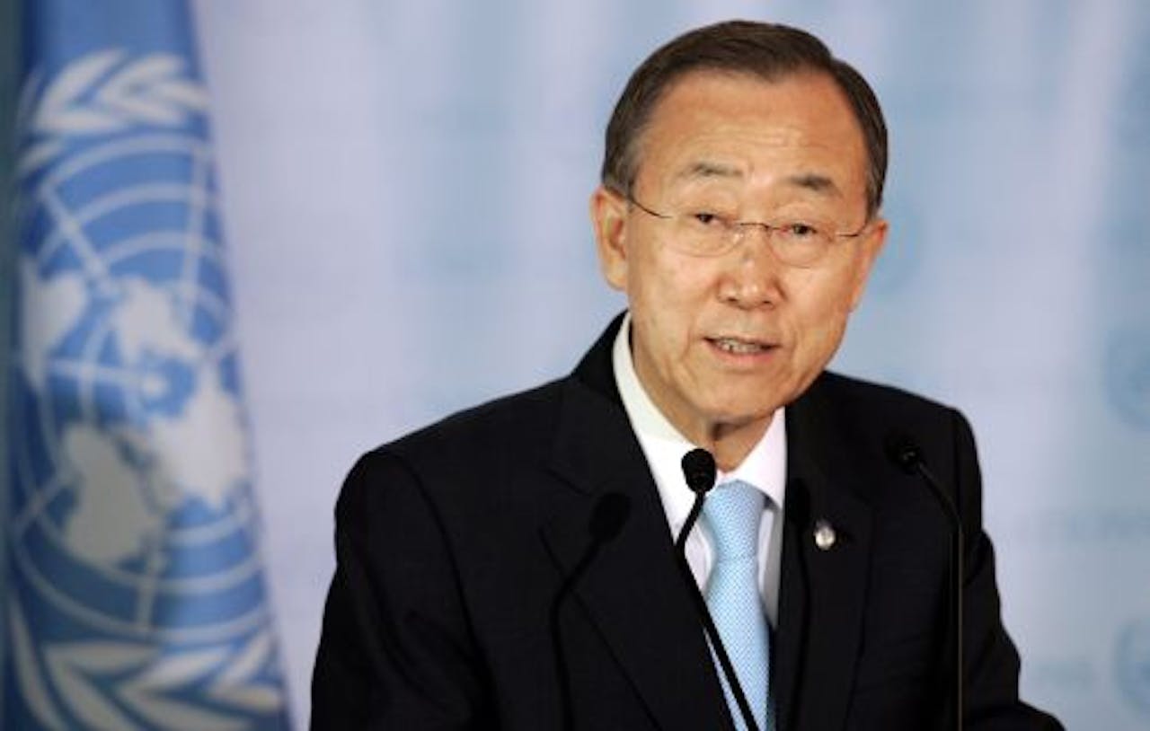 Secretaris-generaal Ban Ki-moon van de VN. EPA
