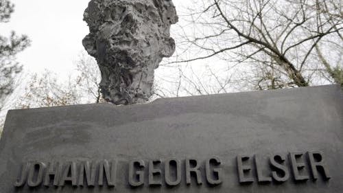 Een ander monument voor Elser in de plaats Konstanz, Duitsland. EPA