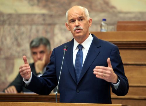 De Griekse premier George Papandreou. EPA 
