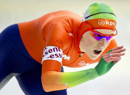 Ireen Wüst in actie. ANP