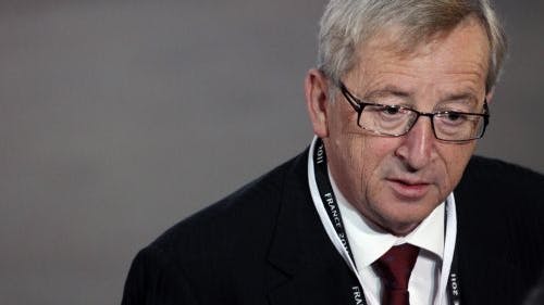 De voorzitter van de groep van ministers van Financiën van de eurolanden, Jean-Claude Juncker. EPA