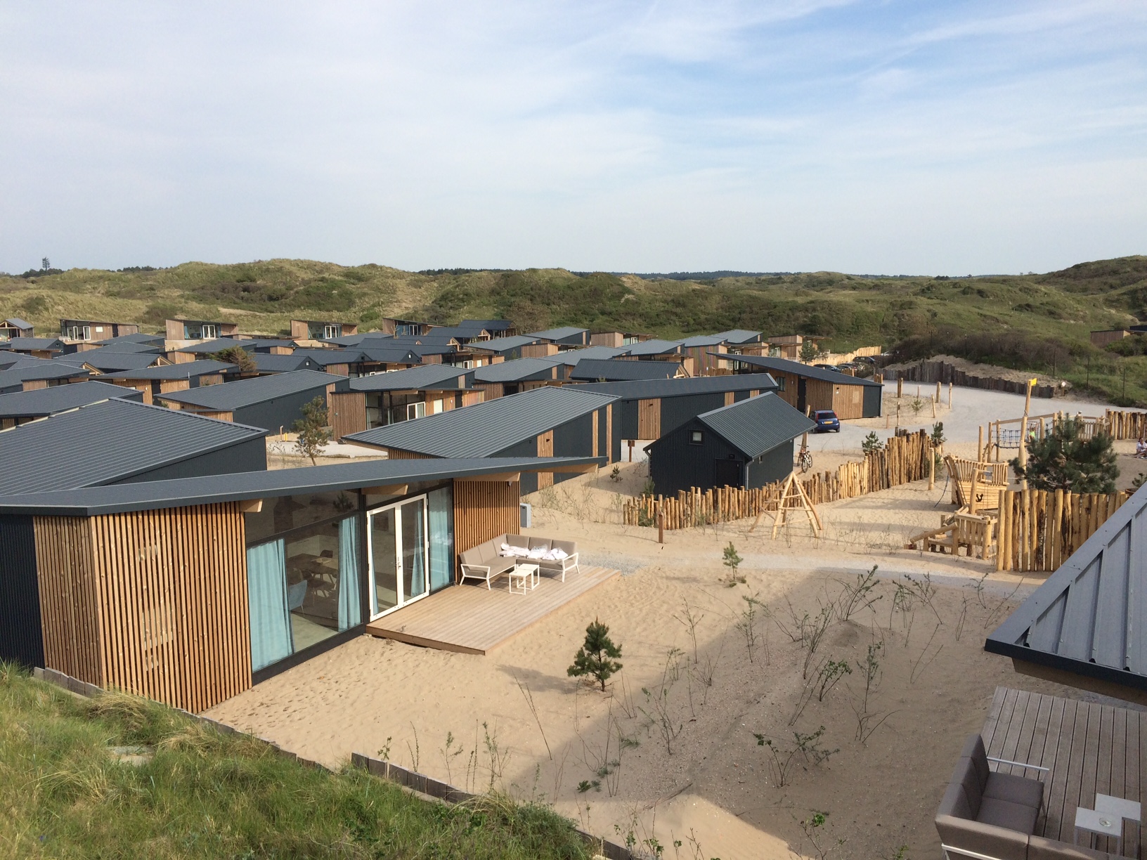 Gloednieuw vakantiepark aan zee (Bloemendaal)
