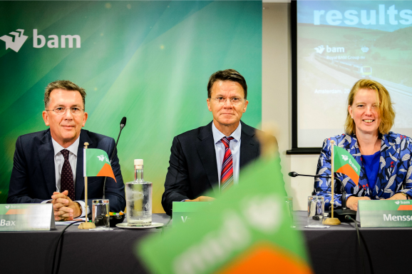 Erik Bax (COO), Rob van Wingerden (CEO) en Thessa Menssen (CFO).
Foto: ANP