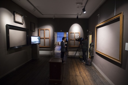Een zaal in het Westfries Museum waar de bij hen gestolen werken hingen. ANP