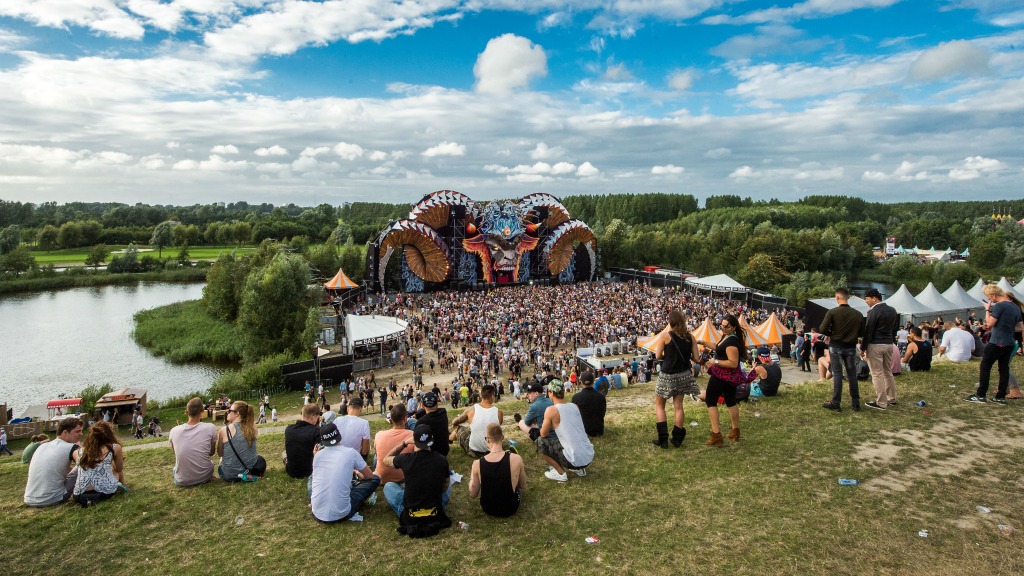 Sfeerbeeld tijdens de 23e editie van Mysteryland, een festival van ID&T. Foto: ANP