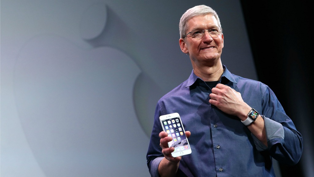 TIm Cook, CEO van Apple Inc. Foto: ANP/AFP