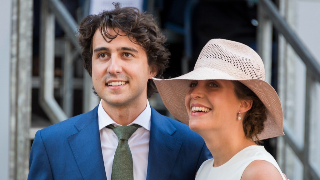 GroenLinks-leider Jesse Klaver met partner op Prinsjesdag 2016. Foto ANP