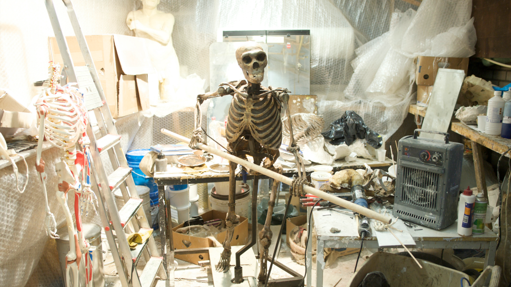 Reconstructie van een Neanderthaalse (Foto: Jochem Wijnands/Hollandse Hoogte)